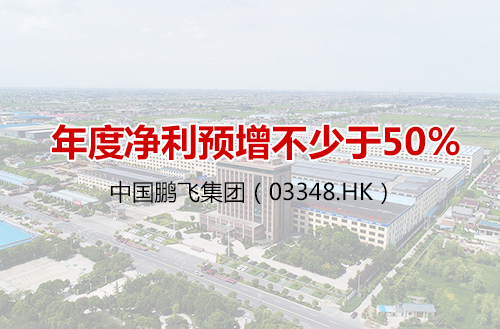 中国鹏飞集团（03348）年度净利预增不少于50%